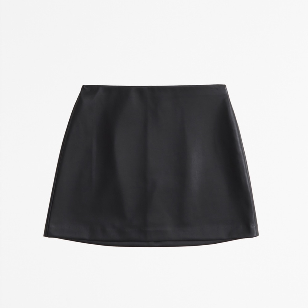 Abercrombie Scarlett leather mini skort
